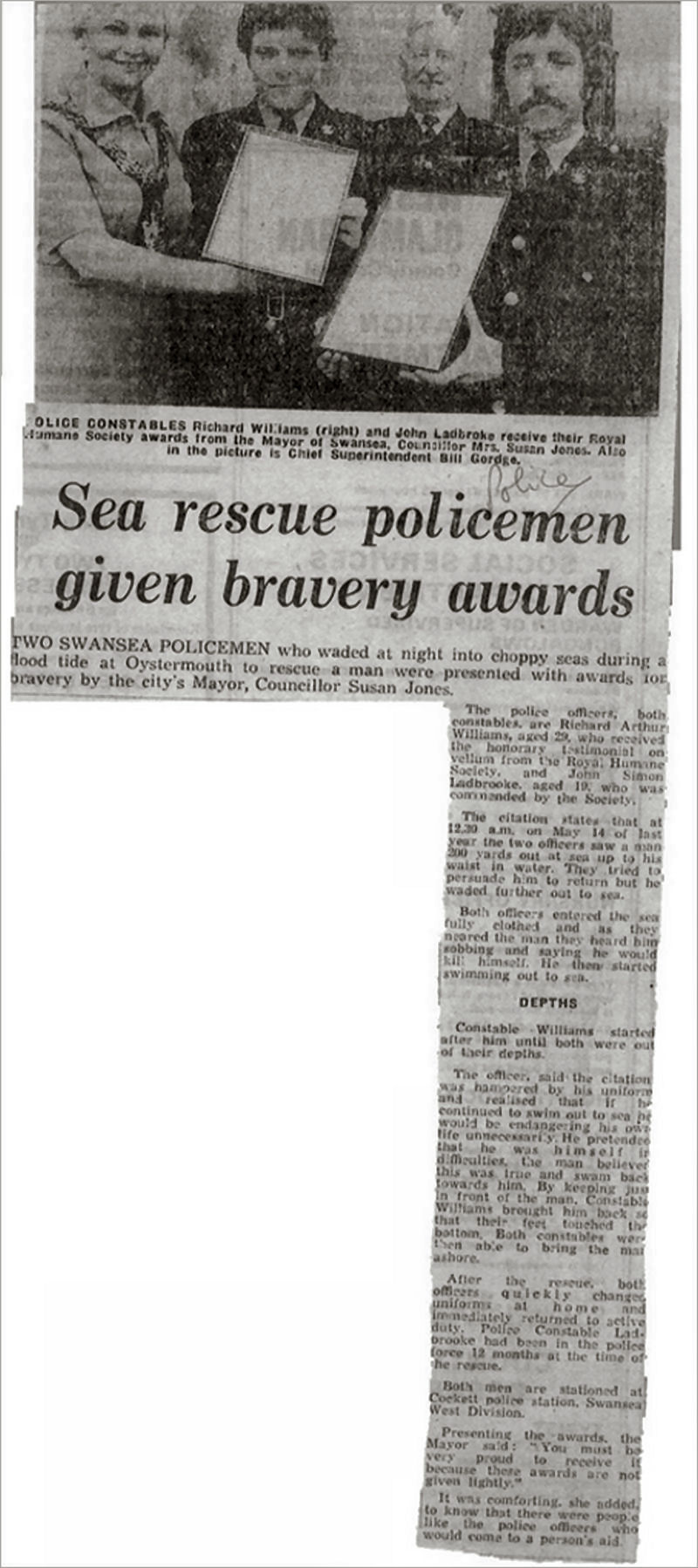 Sea rescue awards 1979